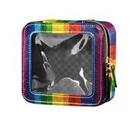 FRODOTGV Cinco de Mayo Cactus Askull Borsa per trucchi in stile messicano trasparente, 07., 1 Size