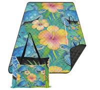 FRODOTGV Coperta da campeggio grande erba impermeabile coperta per erba regalo estiva 152,4 x 203,4 cm