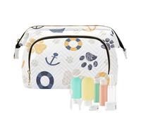 FRODOTGV Cosmetici Borsa Cosmetici Borse Per Le Donne Essenziali Cartoon Paws Stampa Viaggio Bagno Portamonete Donna, Stampa con zampe dei cartoni animati, 1 Size