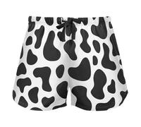 FRODOTGV Cow Spot Black And White Women Pajama Bottoms, Pantaloncini da allenamento con Pockets per Yoga Running, M