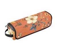 FRODOTGV Custodia da viaggio 2 in 1 con fiori autunnali, narcisi, anemoni, farfalle, api, terracotta, custodia da viaggio e tappetino resistente al calore, borsa organizer da viaggio per utensili