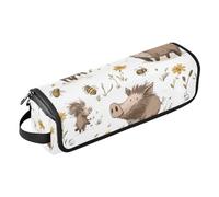 FRODOTGV Custodia da viaggio 2 in 1 per ferro arricciacapelli, guerriera stile cartone animato, accessorio da viaggio, impermeabile, per arricciacapelli, ferro arricciacapelli e asciugacapelli