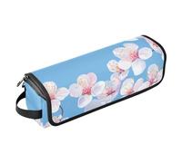 FRODOTGV Custodia da viaggio impermeabile da donna con tappetino resistente al calore, organizer per accessori per piastra e asciugacapelli, grigio dolce giglio, Colore 10, 1 Size