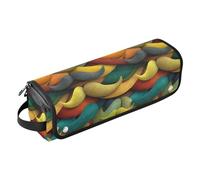 FRODOTGV Custodia da viaggio portatile 2 in 1 da donna con tappetino in ferro, organizer per ferri da stiro, piastre, decorazione artistica con baffi, motivo retrò felice festa del papà