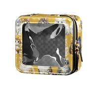FRODOTGV Cute Aliens Head - Mini borsa per il trucco trasparente bianco, 07, 1 Size