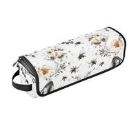 FRODOTGV Cute Bengala Cats A River Hot Hair Tools Borsa da viaggio e tappetino resistente al calore Custodia da viaggio portatile per ferro arricciacapelli piastra asciugacapelli piatto, 15, 1 Size