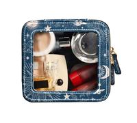 FRODOTGV Cute Makeup Case Bag Clear, Space Galaxy Constellation, borsa da toilette in pelle per cosmetici, Costellazione galassia spaziale, 1 Size