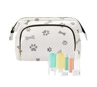 FRODOTGV Cute Paws Stampa Borse Cosmetici Caso Leggero Cosmetico Trucco Sacchetto Delle Donne Della Moneta Della Borsa Del Portafoglio, Stampa con zampe carine, 1 Size