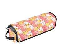 FRODOTGV Dachshund Dreams Of A Bone - Borsa da viaggio rimovibile per arricciacapelli e tappetino resistente al calore con cerniera, per ferri da stiro piatti e accessori per la cura dei capelli