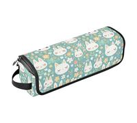 FRODOTGV Dachshund Dreams Of A Bone - Borsa da viaggio rimovibile per arricciacapelli e tappetino resistente al calore con cerniera, per ferri da stiro piatti e accessori per la cura dei capelli