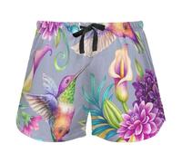 FRODOTGV Digital Botanical Watercolor Illustration Women's Pajama Bottoms Casual Workout Pantaloncini Palestra Running Pantaloncini, XL