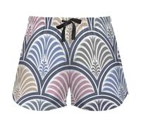 FRODOTGV Digital Wall Tile Design Womens Lounge Shorts Pajama Bottoms Running Exercise Elastic Waist Drawstring,L