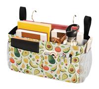 FRODOTGV Divertente borsa portaoggetti da comodino a forma di avocado, con cinghie fisse e portabottiglie da appendere, per casa, dormitorio, letto a castello