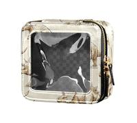 FRODOTGV Easter Day Bunny Carote eucalipto acquerello uova carino viaggio trucco borsa trasparente, 04, 1 Size