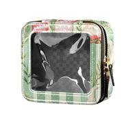 FRODOTGV Easter Day Bunny Carote eucalipto acquerello uova carino viaggio trucco borsa trasparente, 11, 1 Size