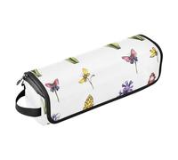 FRODOTGV Estetica Narciso Marrone Curling Ferro Da Viaggio Custodia con Tappetino di Ferro Da Donna Rimovibile Organizzatore Borse di Stoccaggio per Strumento Caldo Ferri Piatti Volumizzatore Capelli