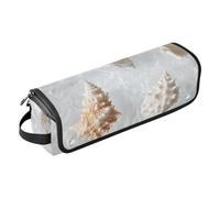 FRODOTGV Ferro arricciacapelli da donna impermeabile 2 in 1 con custodia da viaggio e tappetino resistente al calore con cerniera, organizer per accessori per ferri da stiro, piastre, Sweet Gardenia