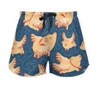 FRODOTGV Flying Pigs In A Dark Blue Sky Pajama Bottoms Womens Lounge Shorts for Workout Gym Running, S