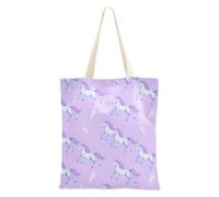 FRODOTGV Foreste Green Equine Botanical Grocery Tote Bag | Snap magnetico riutilizzabile della borsa di totalizzatore della drogheria per le commissioni quotidiane