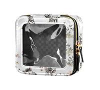 FRODOTGV Graziosa trousse bianca trasparente, piccola trousse per borsa, 12 pezzi, 1 Size