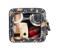 FRODOTGV Happy Autumn and Thanks Giving - Trousse per il trucco, impermeabile, trasparente, con cerniera, in pelle, Buon autunno e grazie, 1 Size