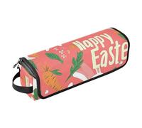 FRODOTGV Happy Easter Hot Cross Buns 2 in 1 - Organizer per capelli con tappetino in ferro, impermeabile, custodia da viaggio per piastre, piastre e arricciacapelli, 16, 1 Size