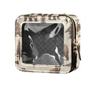 FRODOTGV Happy Easter Rabbit Carote Bowknot Daisy Egg Clear Make Up Bag, 02, 1 Size