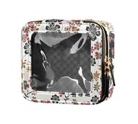 FRODOTGV Happy Easter Rabbit Carote Bowknot Daisy Egg Clear Make Up Bag, 04, 1 Size