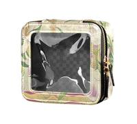 FRODOTGV Happy Easter Rabbit Carote Bowknot Daisy Egg Clear Make Up Bag, 10, 1 Size
