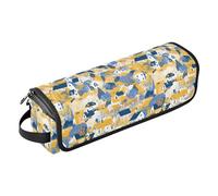 FRODOTGV Ho Pattern Funny Christmas Amber Womens ferro arricciacapelli custodia impermeabile accessori organizer e tappetino resistente al calore per piastra piastra e asciugacapelli, Fattoria