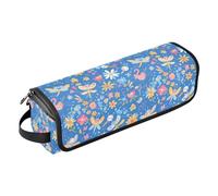 FRODOTGV Hot Dog - Borsa da viaggio per arricciacapelli da donna, senza cuciture, portatile, organizer e tappetino resistente al calore per piastra e asciugacapelli, Illustrazione del modello di