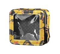 FRODOTGV Hot Dog - Borsa per il trucco trasparente senza cuciture per borsa da viaggio per articoli da toeletta contenitori cosmetici per ragazze, Bassotto Sogni di un osso, Taglia unica