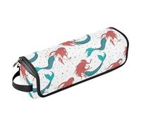 FRODOTGV Hot Hair Tools - Borsa da viaggio grande per lisciare i capelli, con tappetino resistente al calore, per ferro arricciacapelli, asciugacapelli piatto, bellissime sirene dai capelli rossi,