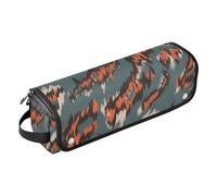 FRODOTGV Hot Hair Tools Borsa da viaggio Leopard Pattern Textile Design Borsa da viaggio per strumenti per capelli Ferro arricciacapelli Borsa da viaggio per strumenti caldi Ferro arricciacapelli