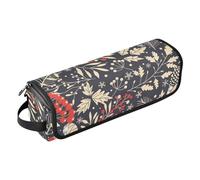 FRODOTGV Hot Hair Tools Borsa da viaggio portatile da viaggio con tappetino in ferro, Buon Natale Felice Anno Nuovo per Ferro Piatto Strumenti Caldi e Accessori per la Cura dei Capelli, Buon Natale