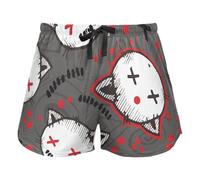 FRODOTGV I pantaloncini verdi del sudore delle donne della rana del fumetto, pigiama fa parte della palestra di sport del cotone, Gocce di Gatto e Gocce di S, S
