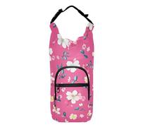 FRODOTGV Little Flowers - Zaino a tracolla con porta bottiglia d'acqua, pieghevole, isolante, accessorio per bottiglie d'acqua, adatto per bottiglie da 60/61/80/1134 ml