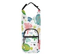 FRODOTGV Lovely Marine Life Hawaiian Fish Water Bottle Carrier Funzionale Borsa Isolata per Bottiglie D'acqua Bottiglia Porta Acqua Adatto 20/24/32/4 Oz Bottiglie