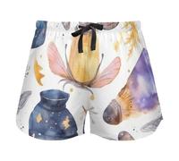 FRODOTGV Magic Jar Watercolor Pattern Pajama Bottoms Womens Lounge Shorts for Workout Gym Running, M