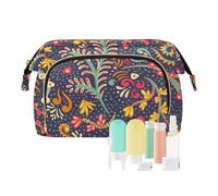 FRODOTGV Mandalas Floral Seamless Cosmetici Bag Impermeabile Cosmetico Organizzatore Bag Donne Moneta Cambiamento Borsa Cosmetici Articoli da toeletta, Mandala Floreale Senza Cuciture, 1 Size