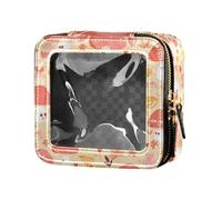 FRODOTGV Mini borsa trasparente per trucco con motivo palla da calcio, per la cura della pelle, per ragazze, Seamless Design Safari Fungo, 1 Size