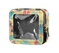 FRODOTGV Mini trousse trasparente con stampa leopardata, da viaggio, organizer per cosmetici per ragazze, Bassotto Sogni di un osso, Taglia unica