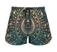 FRODOTGV Moon Sun Star Alchemy Magical Women Pajama Bottoms, Pantaloncini con Pockets per Yoga Running, XXL