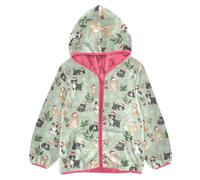 FRODOTGV Natale verde chiaro cane fiocco di neve agrifoglio bambino giacca in pile con cappuccio bambini cappotto invernale rosa vestiti per bambine, Natale verde chiaro cane fiocco di neve agrifoglio