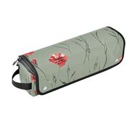 FRODOTGV Nature Gardenia - Custodia da viaggio 2 in 1 per ferro arricciacapelli con tappetino rimovibile resistente al calore, custodia portatile per il trasporto di raddrizzatori, arricciacapelli
