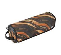 FRODOTGV Neonati Coniglio Orso Candy Donut Bubble pittura a olio Curling Iron Custodia da viaggio per le donne, rimovibile a doppio strato custodia da trasporto con tappetino in ferro per ferro da