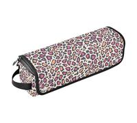 FRODOTGV Neonati Coniglio Orso Candy Donut Bubble pittura a olio Curling Iron Custodia da viaggio per le donne, rimovibile a doppio strato custodia da trasporto con tappetino in ferro per ferro da