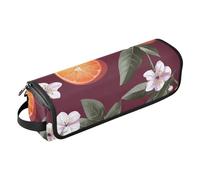 FRODOTGV Organizer 2 in 1 per strumenti per capelli con frutta fresca di fico nero e tappetino resistente al calore con cerniera strumenti riscaldanti borsa da viaggio per utensili caldi e accessori