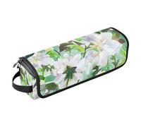 FRODOTGV Organizer 2 in 1 per strumenti per capelli, con motivo floreale e fiori ad acquerello, resistente al calore, per arricciacapelli, ferro arricciacapelli, asciugacapelli, Fiori Floreali Fiori