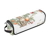 FRODOTGV Organizer 2 in 1 per strumenti per capelli, custodia per il trasporto di ferro arricciacapelli piatto, impermeabile, con cuscinetto resistente al calore, per ferri da stiro piatti e accessori